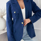 Petit manteau croisé uni pour femme