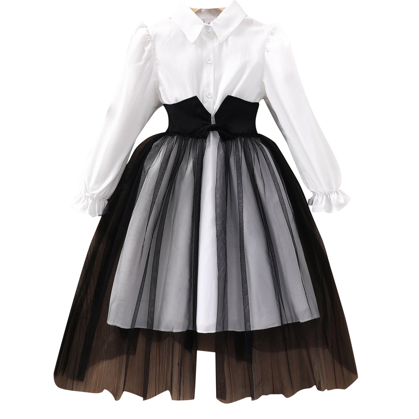 Fashion Personality Girl Mesh Stitching Dress