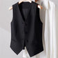 Slim Fit Sleeveless Short Waistcoat Jacket