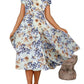 Summer Urban Casual Short Sleeve Round Neck Loose Women's Dress