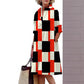 Fashion Polka Dot Printed 3d Printed Shirt Dress