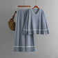 New Loose Casual Sweater Pullover Two-piece Dress Of Knitted Sweater