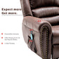 Large Power Lift Recliner Chairs With Massage And Heat For Elderly Big People, Massage Chair Heavy Duty Electric Faux Leather Reclining Chairs With USB Port And 2 Side Pockets