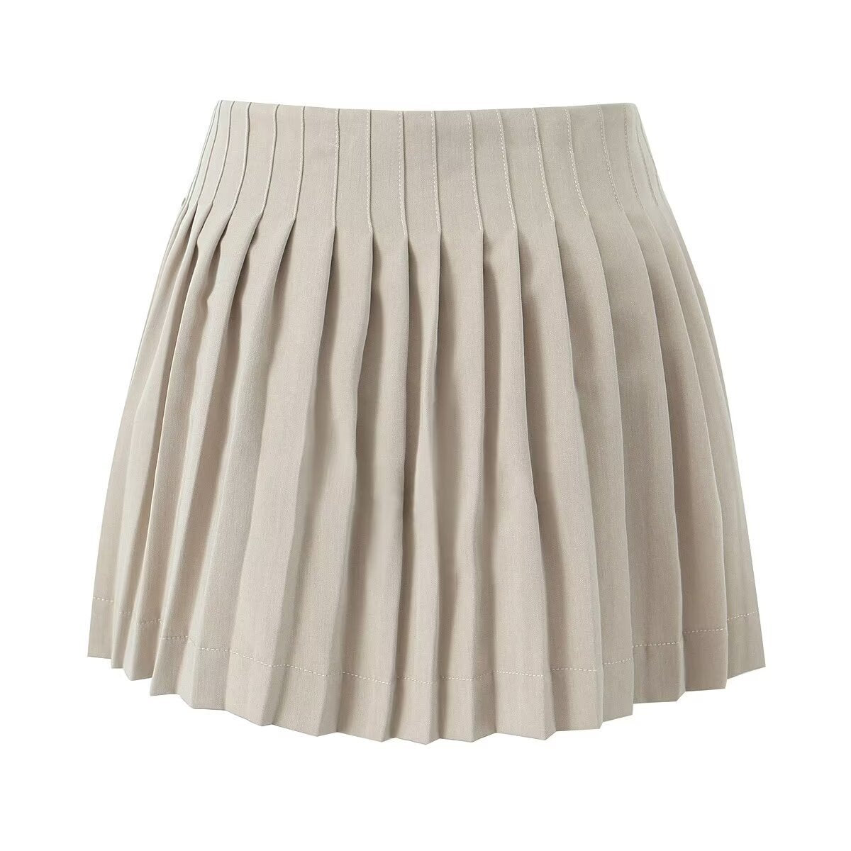 Jupe à lacets taille haute style rétro américain