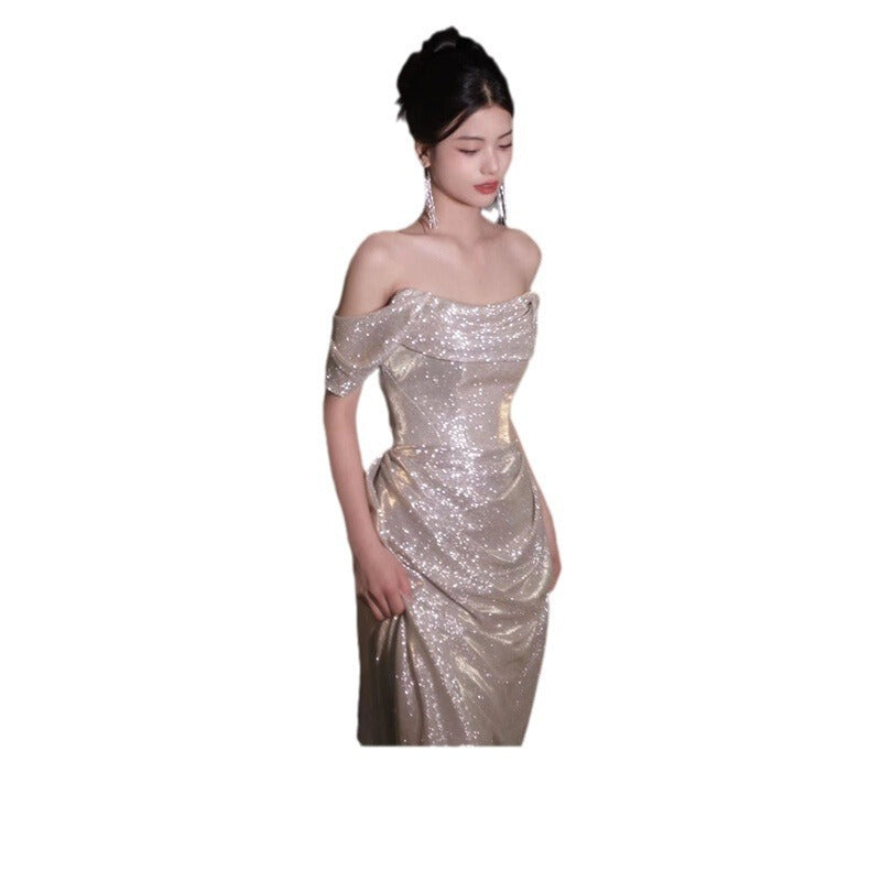 Women's Shiny Banquet Host Dress