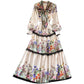 Royal Court Style Floral High-end Sense Dress