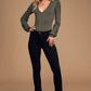 V-neck Balloon Sleeve Tights