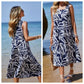 Women's Summer Loose Short Sleeves Printed Dress