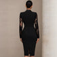 V-neck Lace Bodycon Sheath Dress For Women