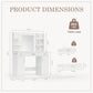 Dressing Table And Mirror, Dressing Table And Bedroom Dressing Table With 3-color Light Options For Adjustable Brightness, White