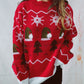 Women's Fashion Christmas Round Neck Long Sleeve Sweater