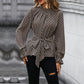 European And American Women's Clothing Cross-border Long Sleeve Printed Shirt