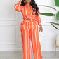 Women's Striped Shirt Long Sleeve Loose