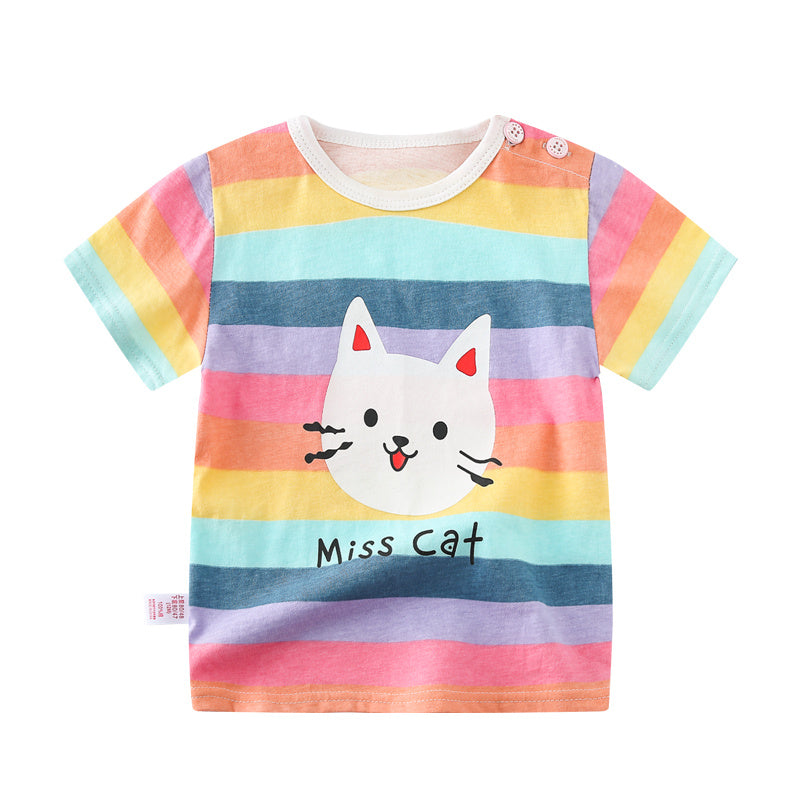 Female Baby Short-sleeved Cotton Summer