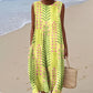 Sleeveless Casual Printed Temperament Long Skirt Dress