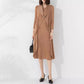 Autumn New Polo Collar Temperament Fake Two-piece Dress
