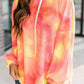 Ladies Tie Dye Hooded Long Sleeve Sweatshirt Pullover