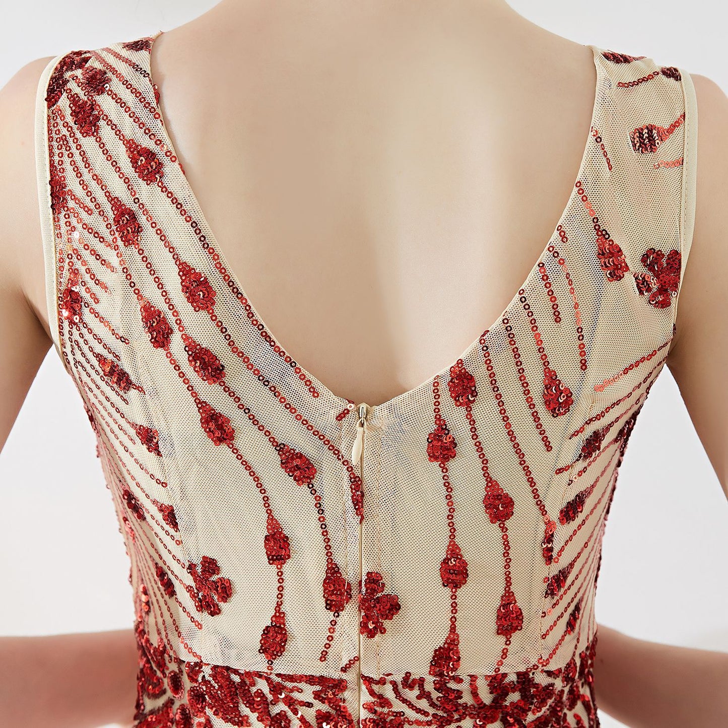 Evening Dress Female New Style Banquet Elegant Temperament Annual Meeting Long Fish Tail Sequin