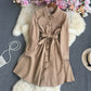 Women's Fashion Temperament Long-sleeved Shirt Dress