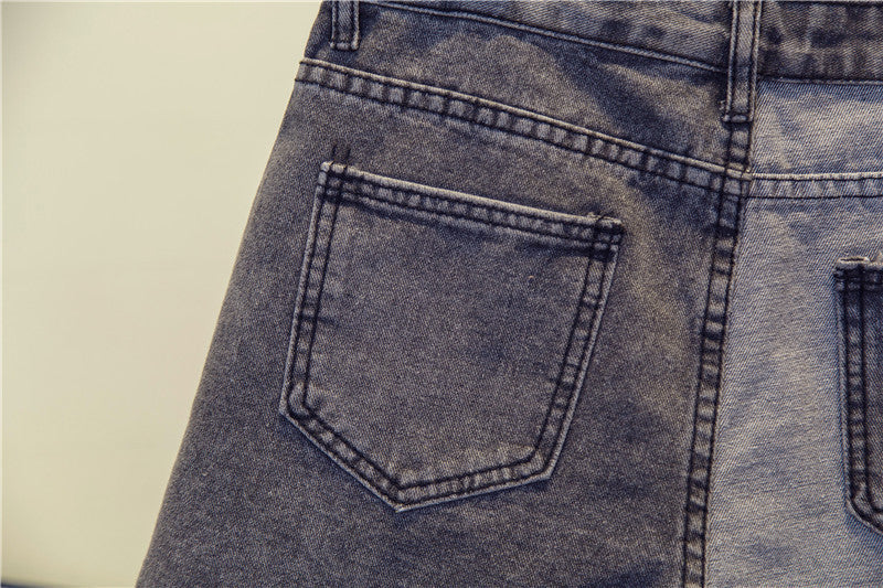 Short en jean grande taille pour femme