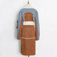Veste longue en denim et coton tendance
