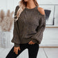 Pull en tricot torsadé tendance pour femme