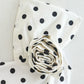 Women's Flower Design Polka Dot Pullover Top