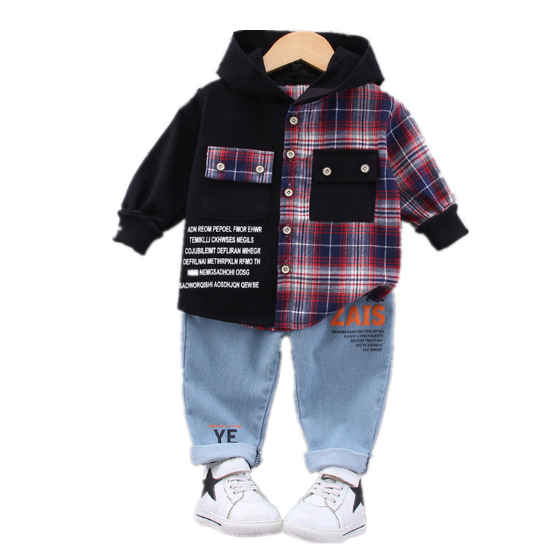 Two-piece Autumn Plaid Shirt