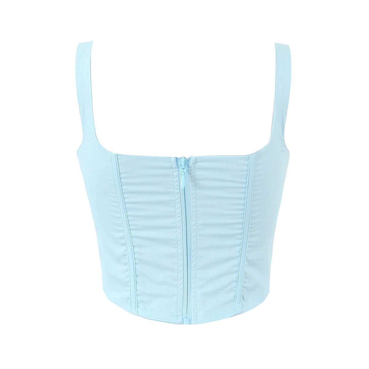 Solid Color Sleeveless Sleeveless Split Tube Top Dress Sling Top Suit