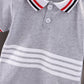 Western Style Boys' Summer Lapels Short Sleeve Two-piece Suit