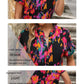 V-neck Painted Color Printing Short Sleeve