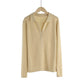 Single-breasted Lapel Knitted Cardigan Sweater