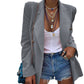 Women's Temperament Professional Casual Women's Solid Color Long Sleeve Small Suit Jacket
