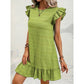 Plus Size Ruffled Sleeveless Women's Dress