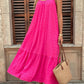 Drawstring Multi-layer Ruffled Decorative Extra Long Sling Dress
