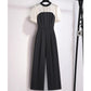 Fashion-forward Jumpsuit With High-waisted Wide-leg Pants