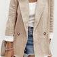 Women's Small Suit Two Buttons Mid-Length Casual Loose Small Coat