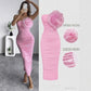Sexy Solid Color Off The Shoulder Long Dress