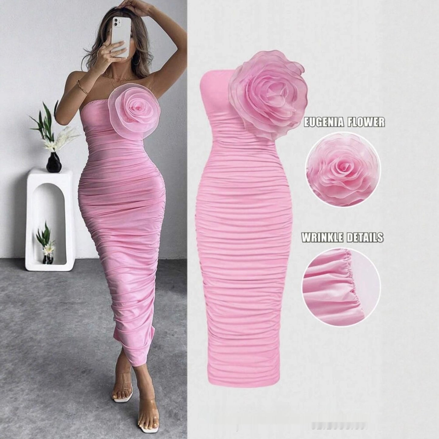 Sexy Solid Color Off The Shoulder Long Dress