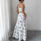 Womens Elegant And Stylish Printed Top And Skirt Two-Piece Set