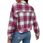 Women's Autumn Winter Coat Short Shirt Jacket