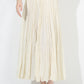 Solid Color Embroidered Long-sleeved Top Handmade Pleated Two-piece Overskirt Suit