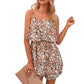 European And American Style Suspender Floral Jumpsuit