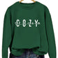 Fashion Printed Cozy Season Autumn Crew Neck Long Sleeve All-match Loose Sweater