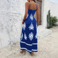 Printed Loose-fitting Figure-flattering Midi Dress