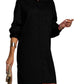 Loose Long Sleeve V-Neck Button Pocket Blouse Blouse
