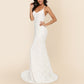 V-neck Brace Large Trailing Wedding Dress