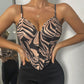 V-neck Wrap Chest Diamond Fishbone Corset