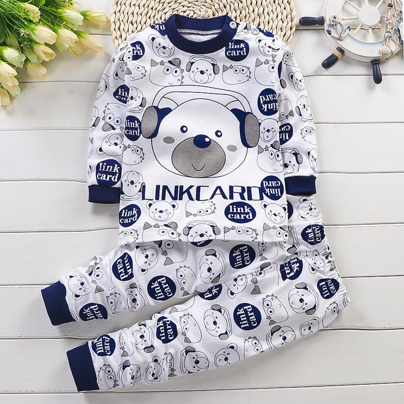 Ensemble pyjama bébé en coton d'automne
