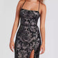 European And American Elegant Sequins Word Collar Dress